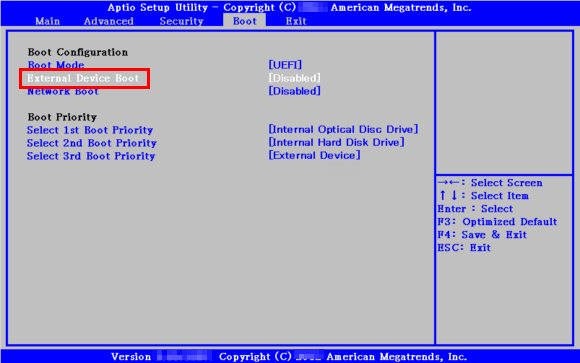 [Boot]画面