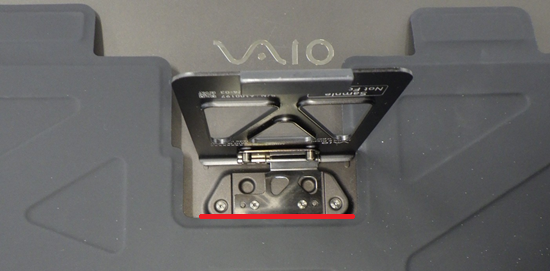 ヒンジの差し込みラインを引いた画像