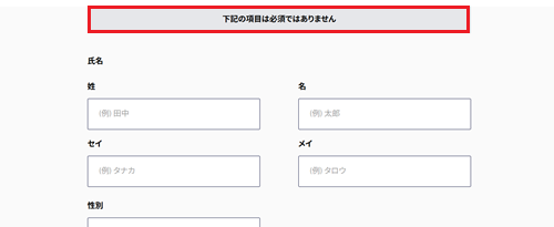 下記の項目は必須ではありませんが赤枠で囲われた画像