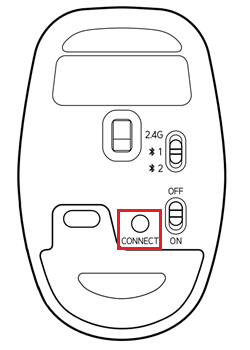 コネクトボタンが赤枠で囲われている画像