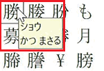 文字の読み方が表示されている画像