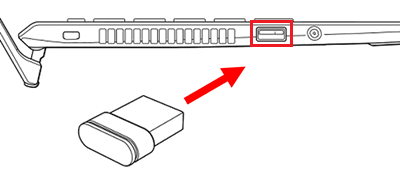 USBポートが赤で囲われた画像