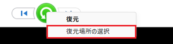 「ファイルを置き換える」に赤枠