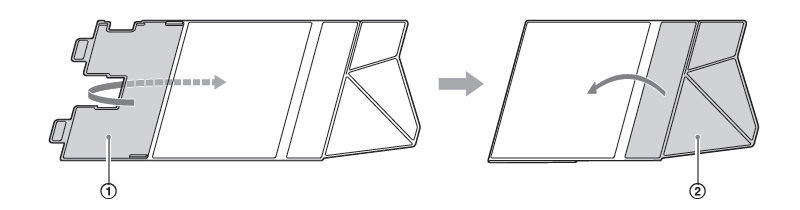カバースタンドをたたむ