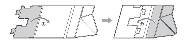 カバースタンドをたたむ